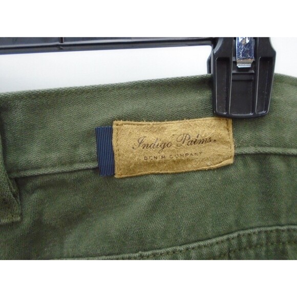 Vintage Indigo Palms Tommy Bahama Jeans Mens Size 38 x32 Soft Denim Army Green - Picture 10 of 11